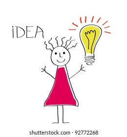 People  lamp, Idea.