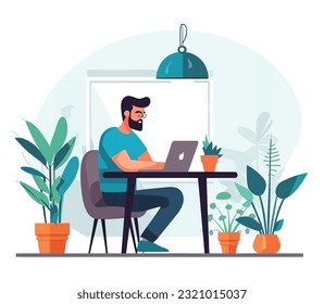 People with laptops in various situations