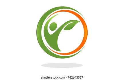 people leaf logo