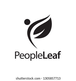 People Leaf Logo Design Inspiration