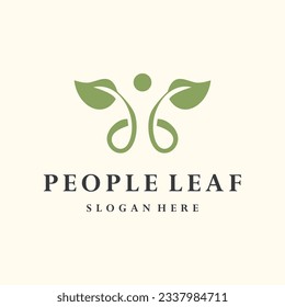 Plantilla de diseño de iconos de logotipo de la persona Icono de imagen plana de vector