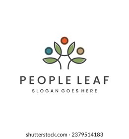 Plantilla de diseño de iconos de logotipo de la persona Icono de imagen plana de vector