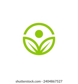 Icono de logotipo de personas plantilla de diseño ilustración vectorial	
