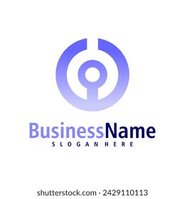 People with Letter I logo design vector. Creative Initial I logo concepts template