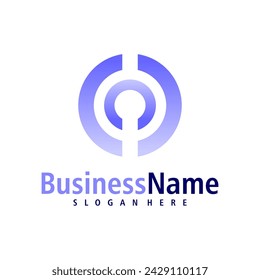 Leute mit Letter I Logo Design Vektor. Vorlage für Creative Initial I-Logo-Konzepte