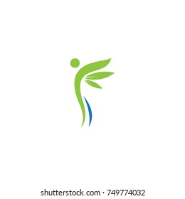 people life abstract logo