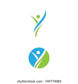 people life abstract logo