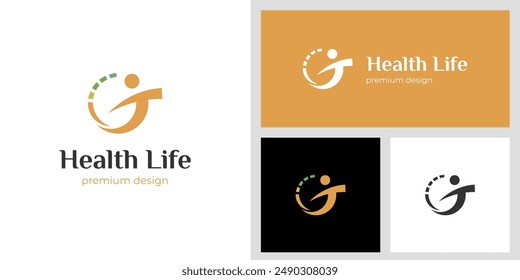 Personas life coach logo icon design, health life consult idea gráfica para Vector deportivo logo symbol