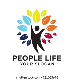 People Life Logo Template