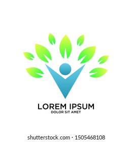 People Life Vector Logo Template