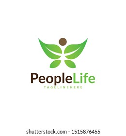 People Life Vector Logo Template