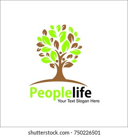 People Life Vector Logo Template