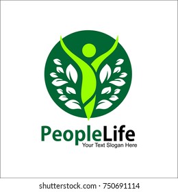 People Life Vector Logo Template
