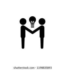 People, light bulb icon. Element of training, seminar. Premium quality graphic design icon. Signs and symbols collection icon for websites, web design, mobile app on white background