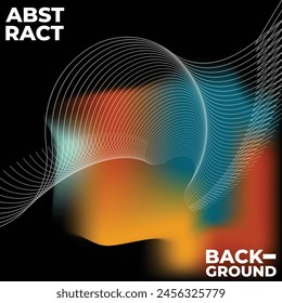 people line art abstract background