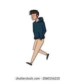 People Line Art Fun Collor Illustration