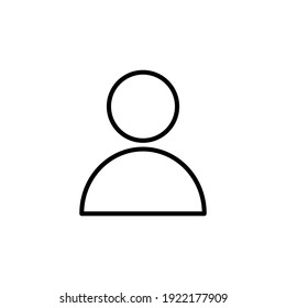 People line icon. Avatar business linear symbol. User symbol. Vector illustration isolated