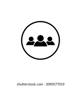 People line icon in isolated on background. symbol for your web site design logo, app, People line icon Vector illustration.