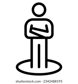 people line icon outline vector sign symbol graphic illustration
