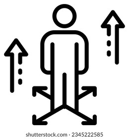 símbolo de símbolo de la línea de personas símbolo de vector símbolo gráfico
