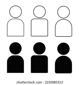 Diseño vectorial de icono de línea de personas