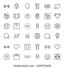 People line icon. Vector symbol in trendy flat style on white background. Business sing for design.