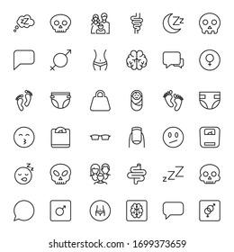 People line icon. Vector symbol in trendy flat style on white background. Business sing for design.