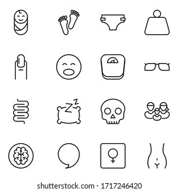 People line icon. Vector symbol in trendy flat style on white background. Business sing for design.