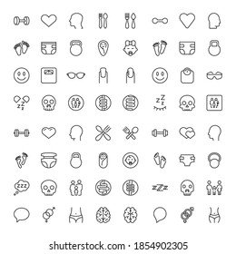 Icono de línea de personas. Símbolo vectorial en estilo plano y a la moda sobre fondo blanco. El negocio canta por el diseño.