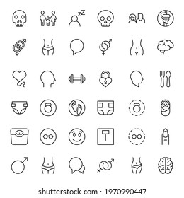 People line icon. Vector symbol in trendy flat style on white background. Business sing for design.