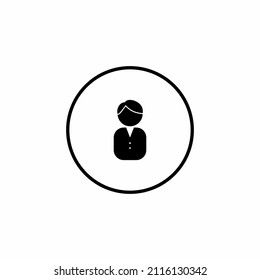 People line icon vector template.