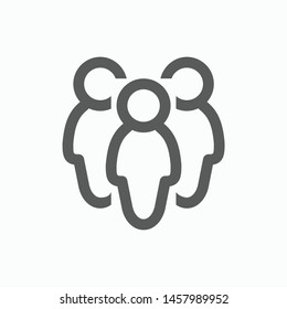 People line icon for web computer and mobile
