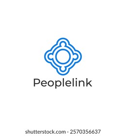 People link and connect logo, Usable for Teamwork and Family Logos illustration