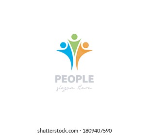People link logo design sign