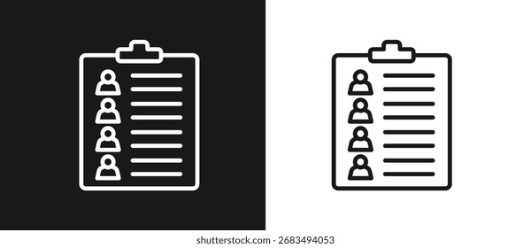 Lista De Personas En Fondo Blanco Y Negro
