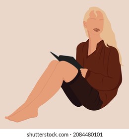 People literature fans with books, vector flat illustration. Students preparing to exam, isolated on background. Person book lovers and readers.