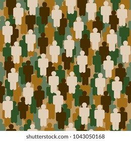 People. Little people.Scattered figures of little men. Vector graphics