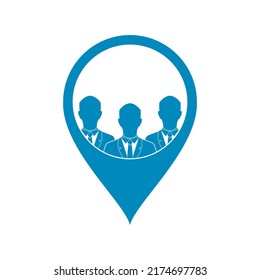 People location illustration vector design