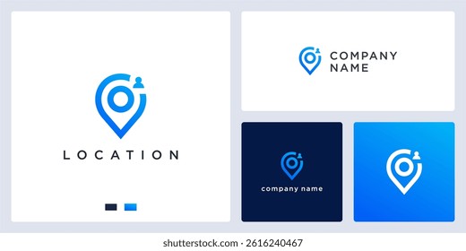 People location logo design template
