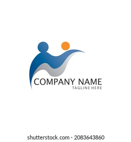 Logo de la gente y grupo de trabajo Icono de la comunidad Diseño de ilustraciones vectoriales
