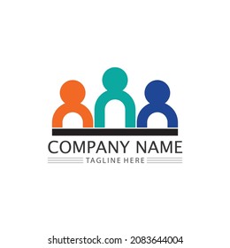 People logo and community Icon work group Vector illustration design