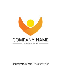 People logo and community Icon work group Vector illustration design