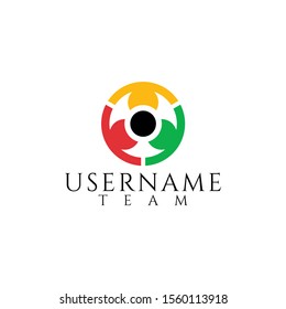 people logo design concept vector