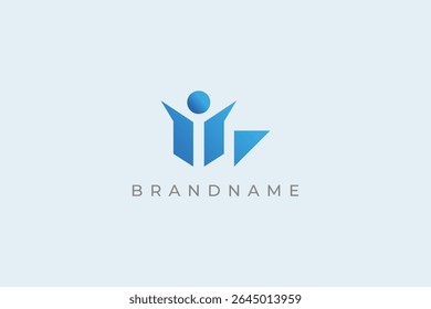  People Logo design. Education and empowerment logo icon vector template.