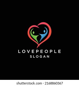 People logo design icon template