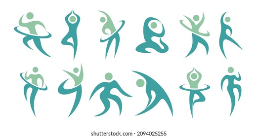 People Logo Design Illustration. harmony icon