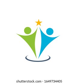 people logo design modern template