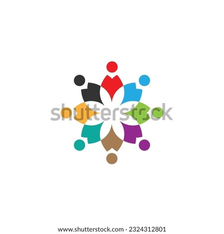people logo design simbol icon