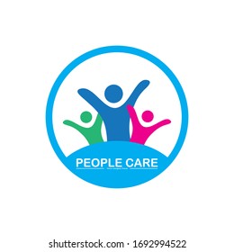 People Logo Design Social Group Abstract