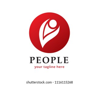People Logo Design Template
